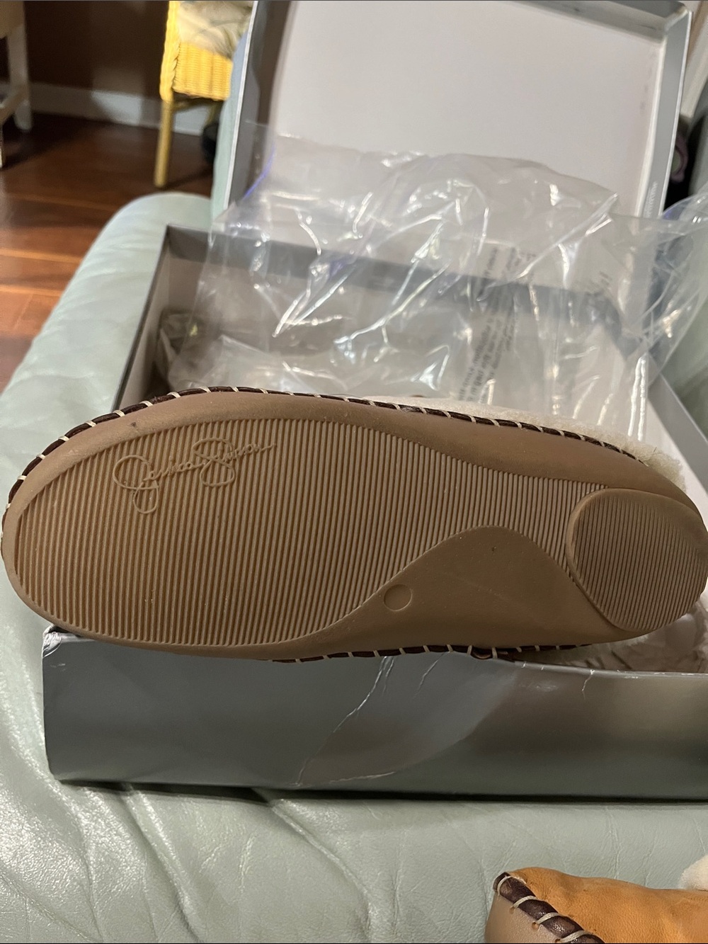 Cozy Shearling Boots in Cream and Tan - Picture 6 of 12